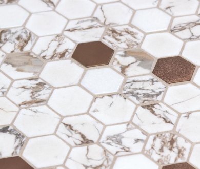 Плитка Onix Mosaico коллекция Hex Marmoreal