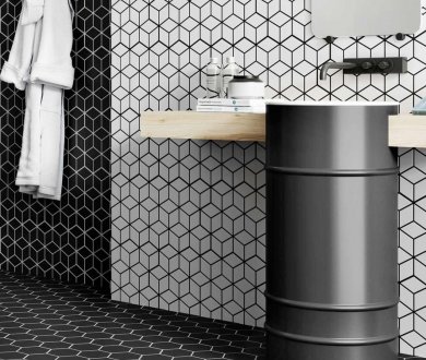 Плитка Realonda коллекция Rhombus Black Snow