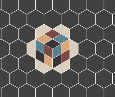 Плитка TopCer коллекция Hexagon Inserts
