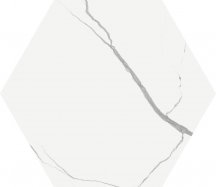 41zero42 Mate Esagona Marmo Bianco 22.5x19.5