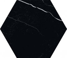 41zero42 Mate Esagona Marmo Nero 22.5x19.5