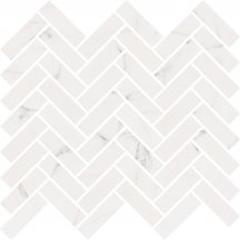ABK Sensi Mos Chevron Sable Statuario White 30x30
