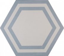 Adex Pavimento Hexagono Deco Azure 20x23