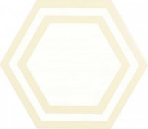 Adex Pavimento Hexagono Deco Bone 20x23