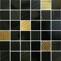 Aparici Neutral Noise Negro Mosaico 5x5 29.75x29.75
