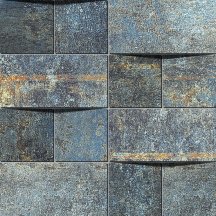 Apavisa Alchemy 7.0 Blue Hammered Mosaico Brick 29.75x29.75