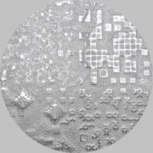 Apavisa Rendering Circle Moon Silver Decor 25x25