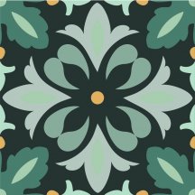 Ape Dahlia Daisy Night 15x15