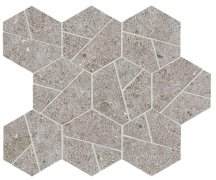 Atlas Concorde Boost Stone Grey Mosaico Hex 25x28.5