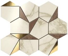 Atlas Concorde Marvel Edge Gold Hex Brown Calacatta 25.1x29
