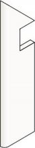 Atlas Concorde Marvel Edge Imperial White Battiscopa Sag.Dx 7.2x30