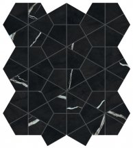 Atlas Concorde Marvel Meraviglia Black Origin Hexagon Lapp 40.3x46.6