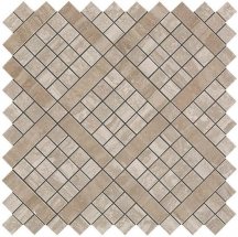 Atlas Concorde Marvel Pro Travertino Silver Diagonal Mosaic 30.5x30.5