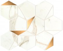 Atlas Concorde Marvel Shine Calacatta Prestigio Gold Hex Shiny 25.1x29