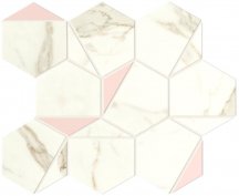 Atlas Concorde Marvel Shine Calacatta Prestigio Rose Hex Silk 25.1x29