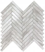 Atlas Concorde Marvel Stone Bardiglio Grey Herringbone Wall 30.5x30