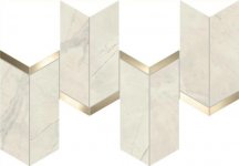 Atlas Concorde Marvel X Calacatta Perla Mosaico Chevron Lappato 19.2x46.3