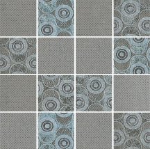 Bassanesi Luci Di Venezia Cristallo Intreccio Onde Grey 7.2x7.2 30x30