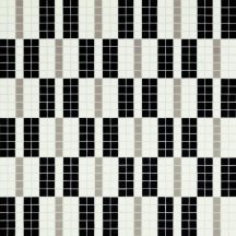 Bisazza Decori 20 Alternance Noire Blanc 64.7x64.7