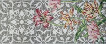 Bisazza Decori In Tecnica Artistica Tulips Grey A 10x10 120.5x290.5