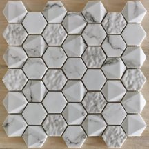 Bonaparte Mosaics Volume White 30x30