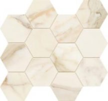 Caesar Anima Futura Golden White Esagono 28.5x33
