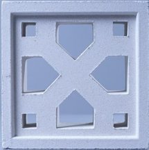 Carodeco Les Moucharabiehs Cement Block 3 White 19.5x19.5