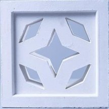 Carodeco Les Moucharabiehs Cement Block 7 White 19.5x19.5