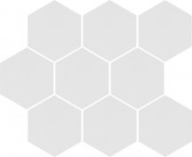 Cerrad Cambia White Lappato Mosaic Heksagon 27.53x33.4