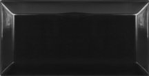Cevica Metro Negro Brillo 7.5x15