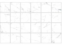 Diffusion Base Porcelain Stone Mix Carrara White Marble Set 15 Pcs 25x25