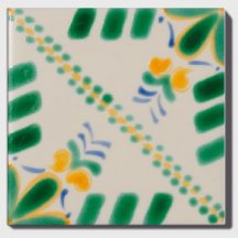 Diffusion Doremail Mediterraneens Carreau Colima Vert 10x10