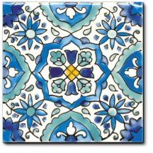 Diffusion Doremail Mediterraneens Carreau Houda Bleu 10x10
