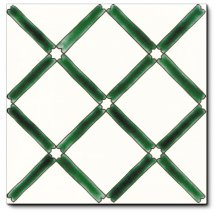 Diffusion Doremail Mediterraneens Carreau Pergola Vert 20x20