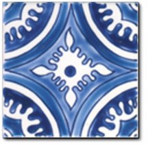 Diffusion Doremail Mediterraneens Carreau Santa Fe Bleu 10x10