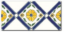 Diffusion Doremail Mediterraneens Frise Pergola Bleu 10x20