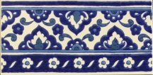 Diffusion Doremail Tradition Frise Zina Bleu 10x20