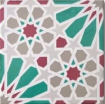 Diffusion Doremail Tradition Palma Vert 20x20