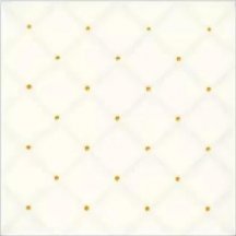 Diffusion Doremail Unis Carreau Matelasse Ivoire Points Jaunes 20x20
