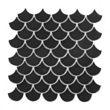 Diffusion Emoi Ecaille De Poisson Noir Brillant 30x30