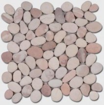Diffusion Galets De Bali Dalle Rond Mat Rose 30x30