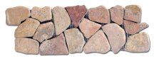Diffusion Galets De Bali Frise Plat Marbre Rose 10x30