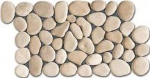 Diffusion Galets De Bali Frise Rond Mat Beige 15x30