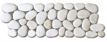 Diffusion Galets De Bali Frise Rond Mat Blanc 10x30