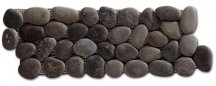 Diffusion Galets De Bali Frise Rond Mat Noir 10x30