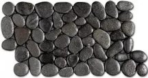 Diffusion Galets De Bali Frise Rond Mat Noir 15x30