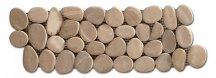 Diffusion Galets De Bali Frise Sciee Mat Beige 10x30