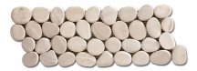 Diffusion Galets De Bali Frise Sciee Mat Blanc 10x30