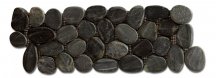 Diffusion Galets De Bali Frise Sciee Mat Noir 10x30