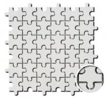 Diffusion Galets Japonais Puzzle Blanc 30x30